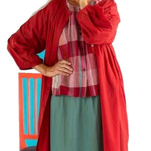 Gudrun Sjoden Plaid Blouse M